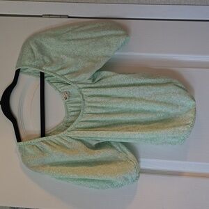 Light green crop top